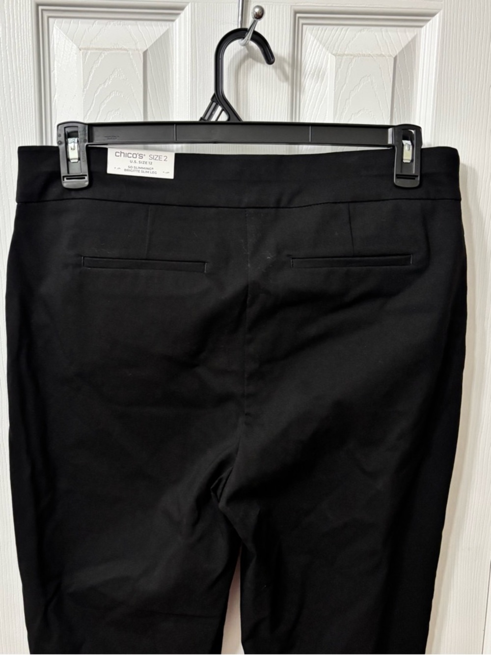 NWT Chico’s So Slimming Crop Brigitte Slim Leg Black Women’s Size 12 Chicos 2 - Picture 5 of 7